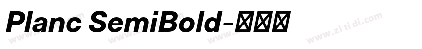 Planc SemiBold字体转换